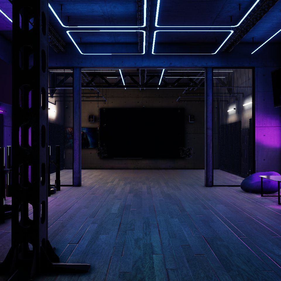 Converted realtime interior scene in Unity runtime